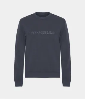 Dark grey bamboo sweatshirt with logo