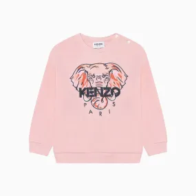 Kid's Elephant Logo Crew Neck Sweatshirt