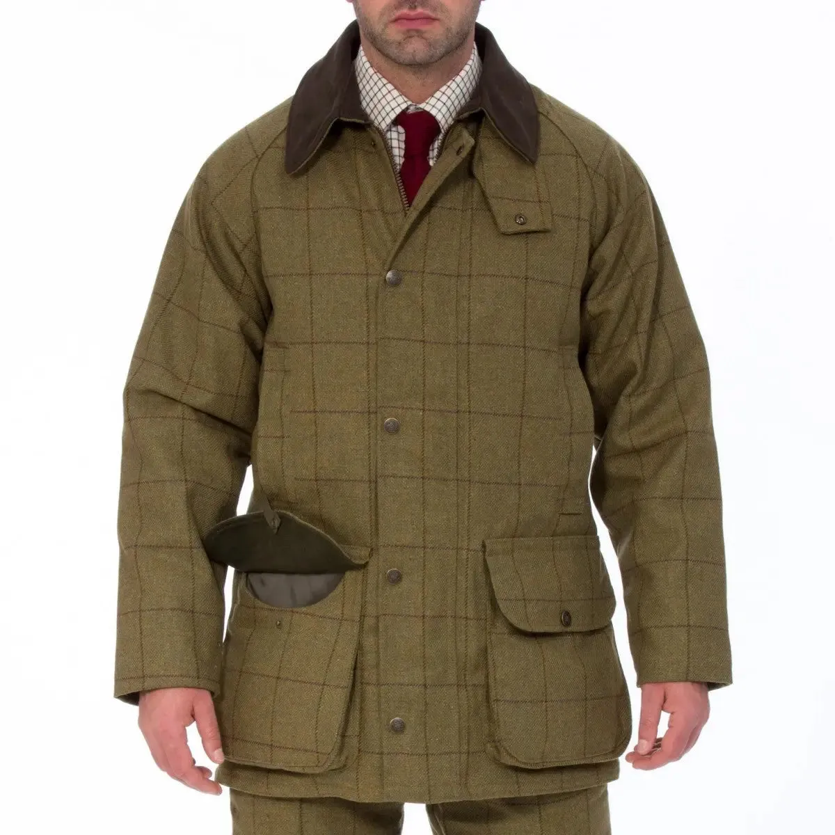 30% OFF - ALAN PAINE Rutland Mens Waterproof Shooting Coat - Lichen - Sizes: 2XL & 3XL