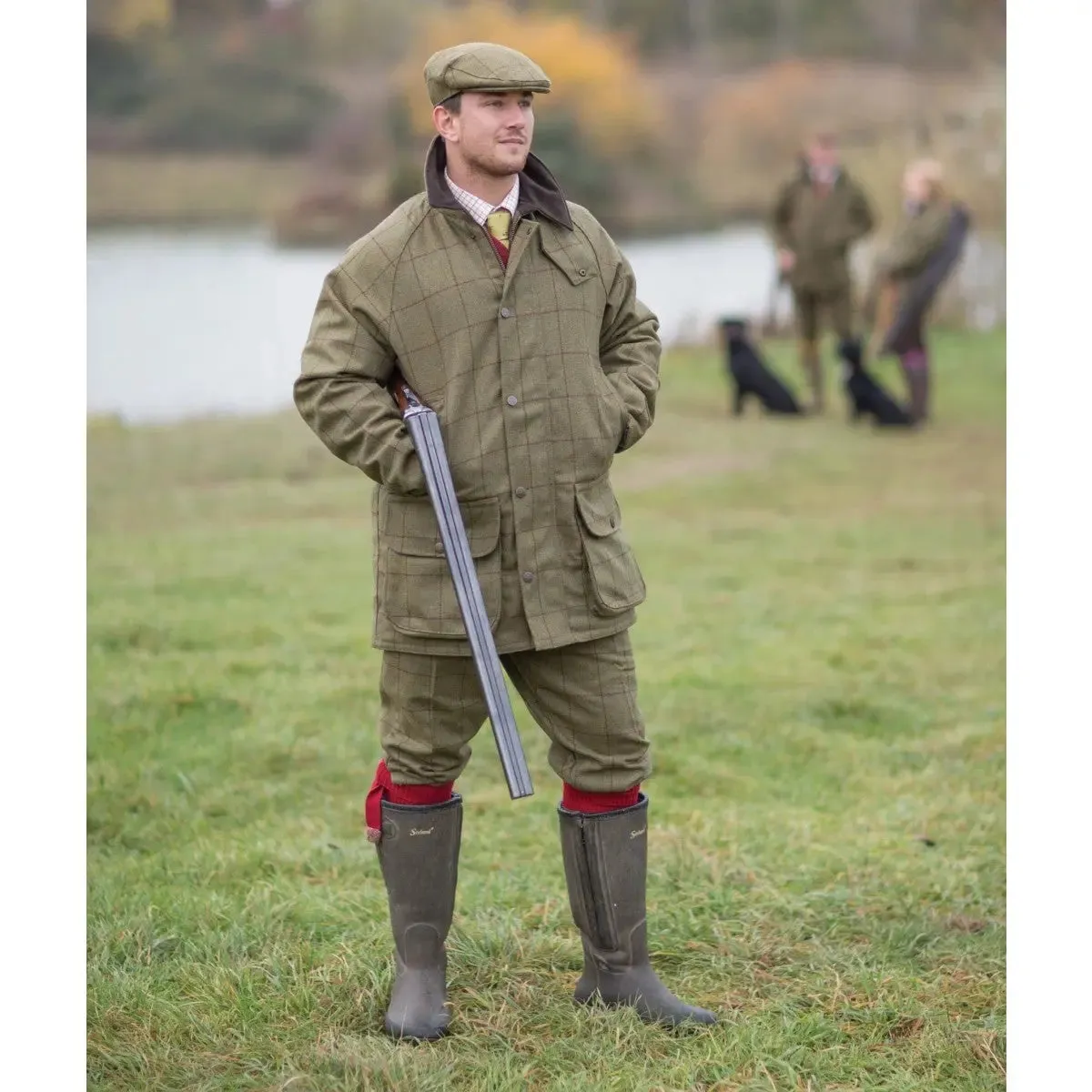 30% OFF - ALAN PAINE Rutland Mens Waterproof Shooting Coat - Lichen - Sizes: 2XL & 3XL