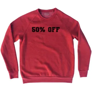 50% OFF Adult Tri-Blend Sweatshirt