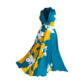 51ST INDEPENDENCE CUTOUT DRESS-AQUA