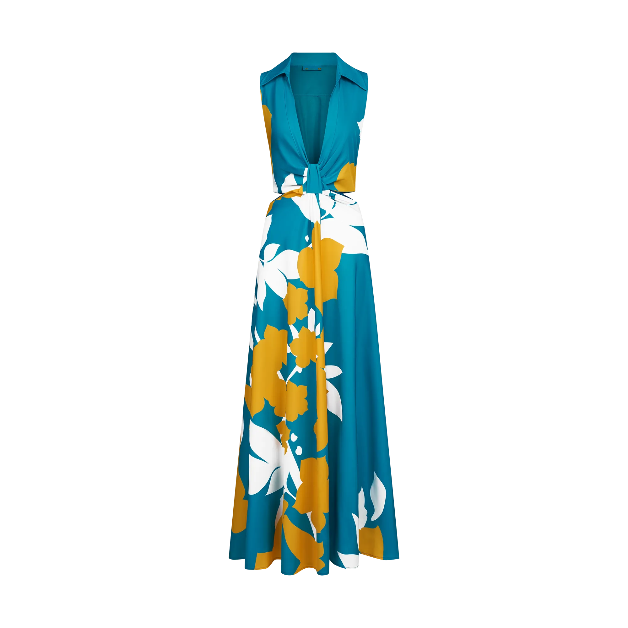 51ST INDEPENDENCE CUTOUT DRESS-AQUA