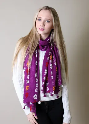 Abigail Elephant Scarf with Tassels (2 Colors)