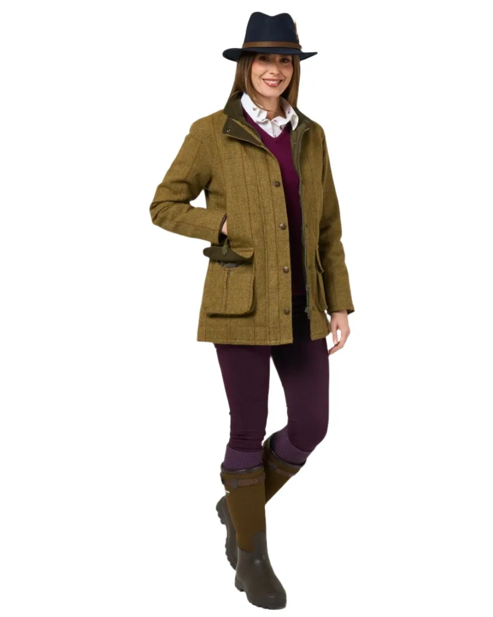 Alan Paine Rutland Ladies Waterproof Tweed Jacket