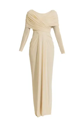 AMELIA BEIGE MAXI DRESS