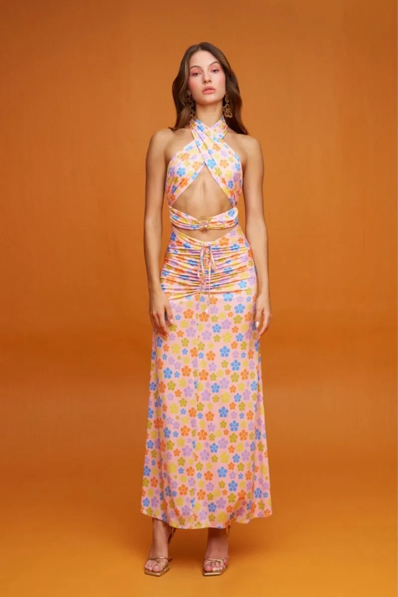 ANEMONE COLORFUL MAXI DRESS