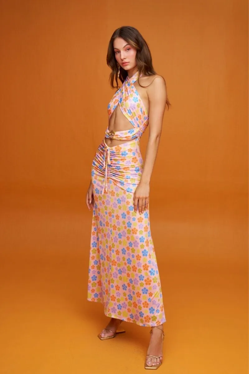 ANEMONE COLORFUL MAXI DRESS