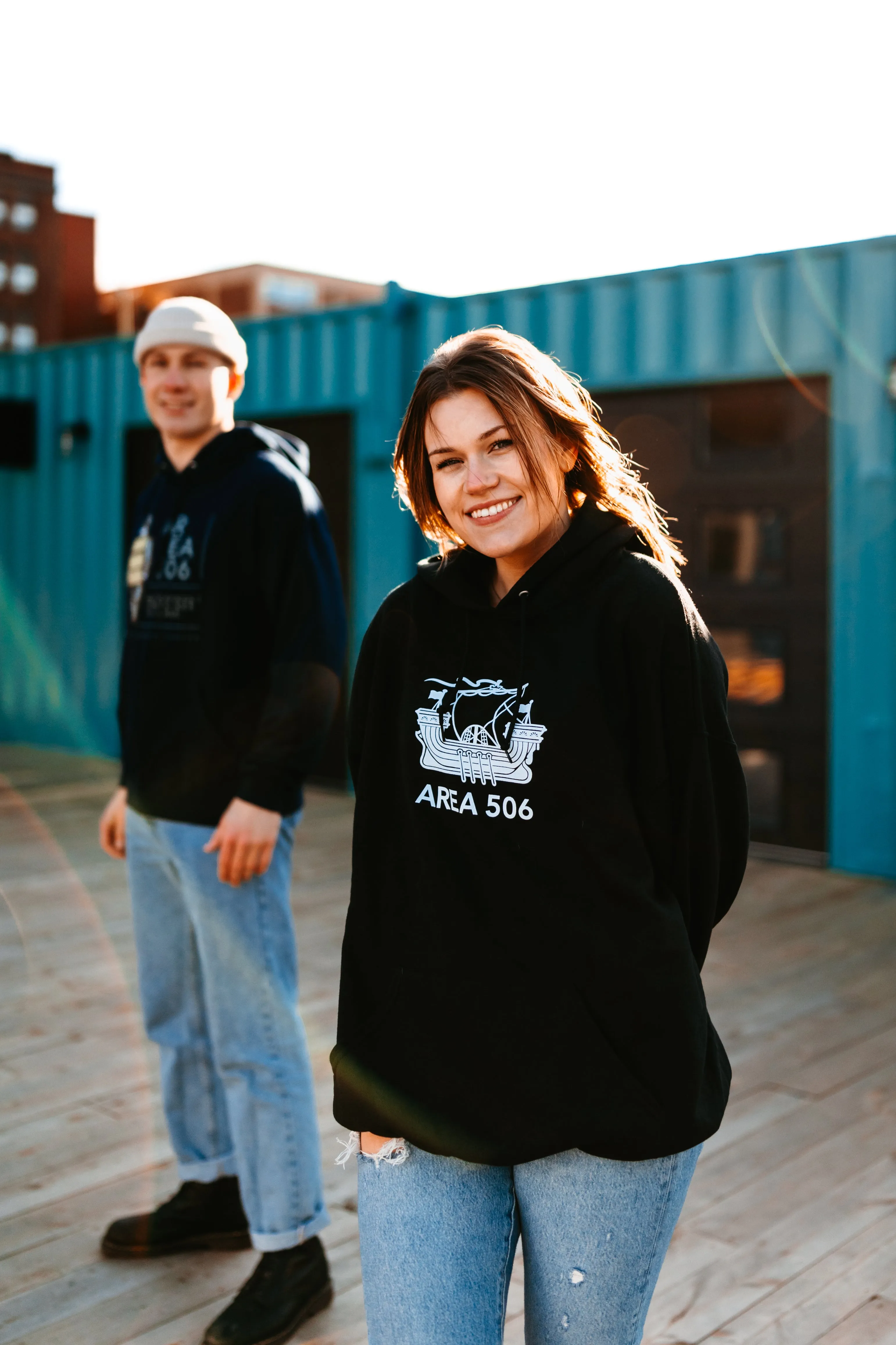 AREA 506 Ship Logo Pullover Hoodie