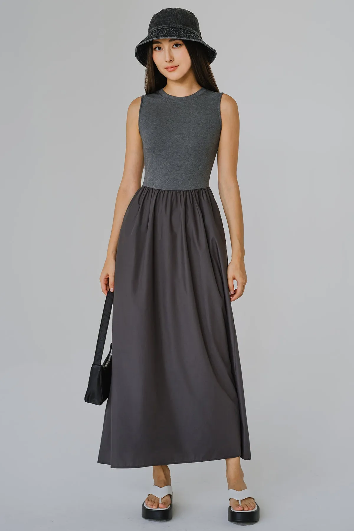 Avenue Duo Dress (Dark Grey)