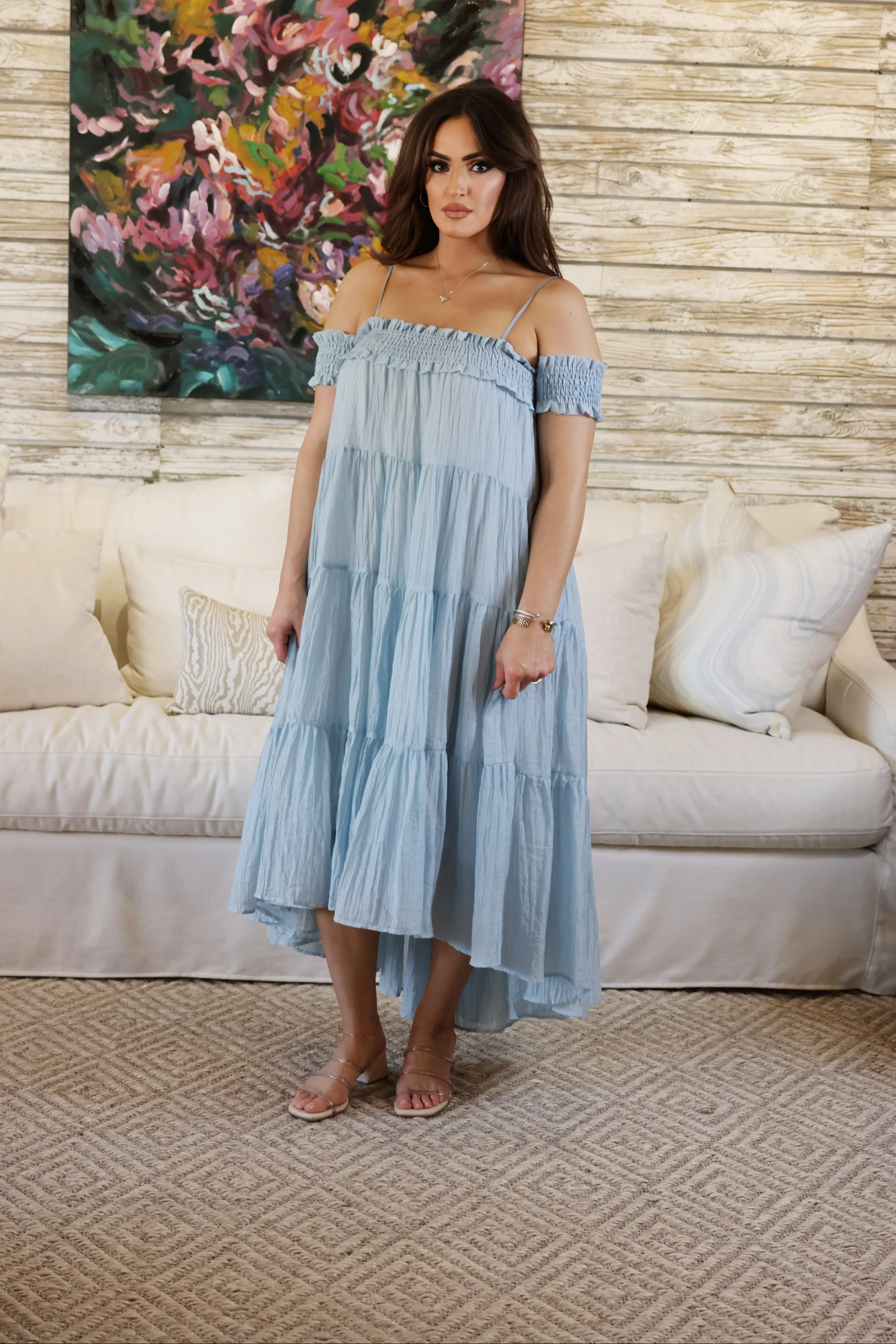 Ayla Off the Shoulder Maxi Dress