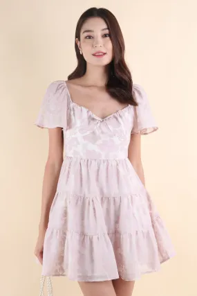 BAXLEY ORGANZA DRESS IN LILAC PINK