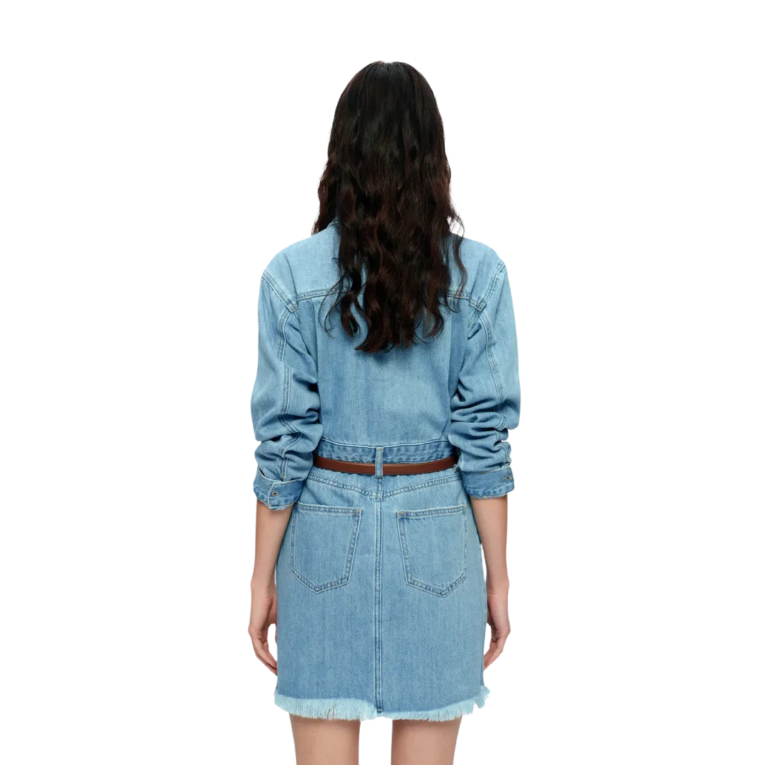 Bayeas Women's The Resa Denim Shirt Light Blue Dress