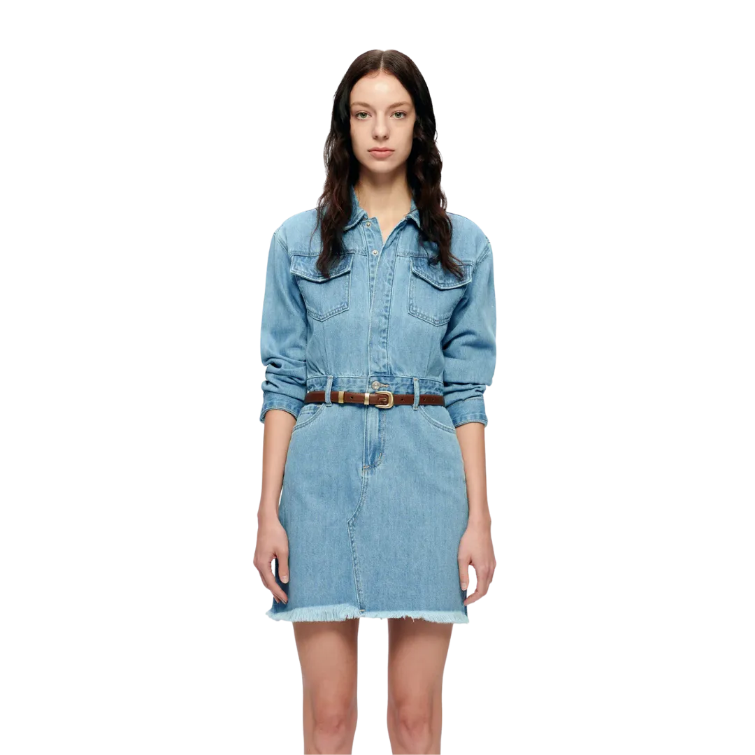 Bayeas Women's The Resa Denim Shirt Light Blue Dress