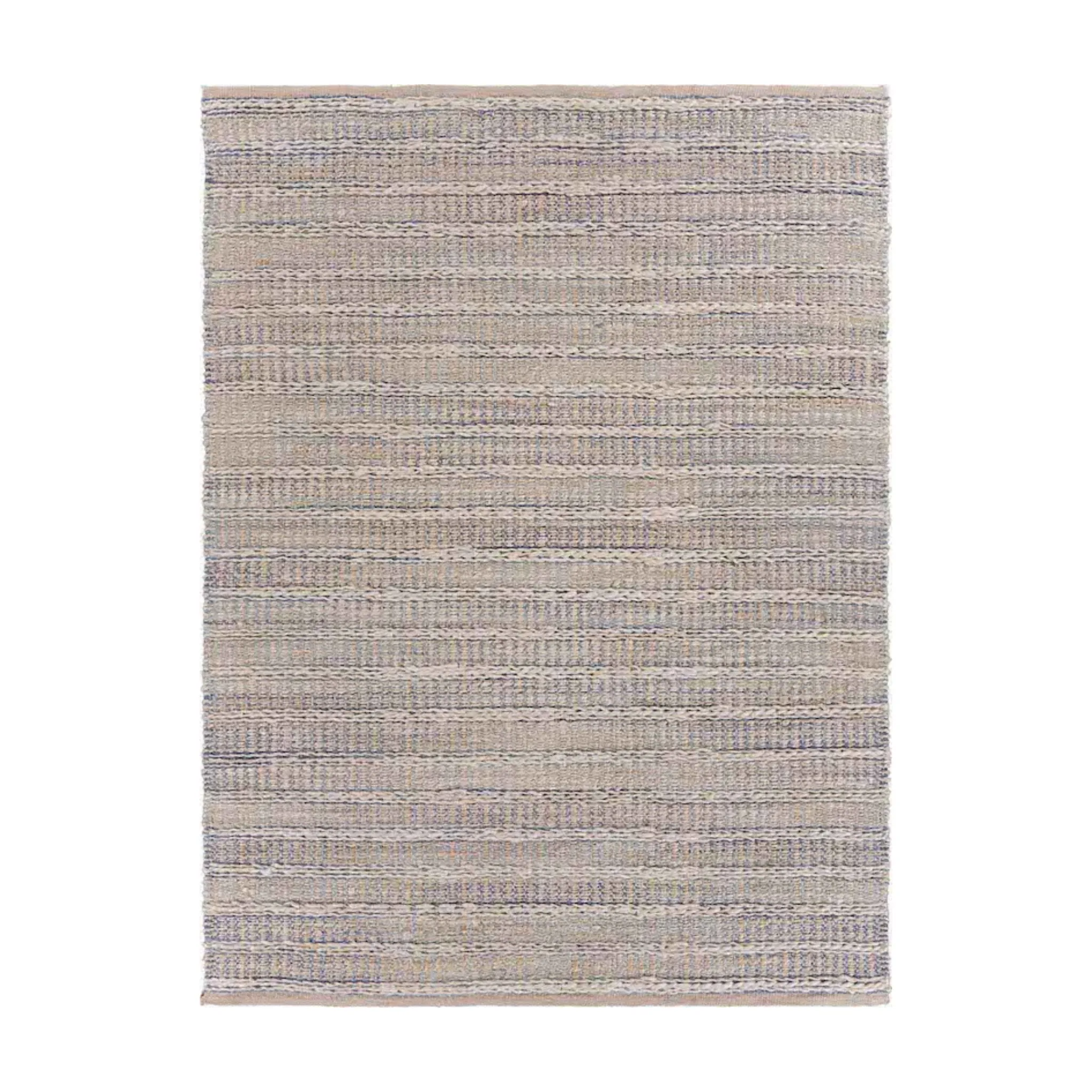 Bleached Hand-Loomed Rug in Illusion Blue/Infinity