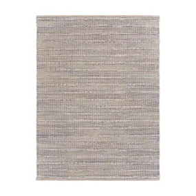 Bleached Hand-Loomed Rug in Illusion Blue/Infinity