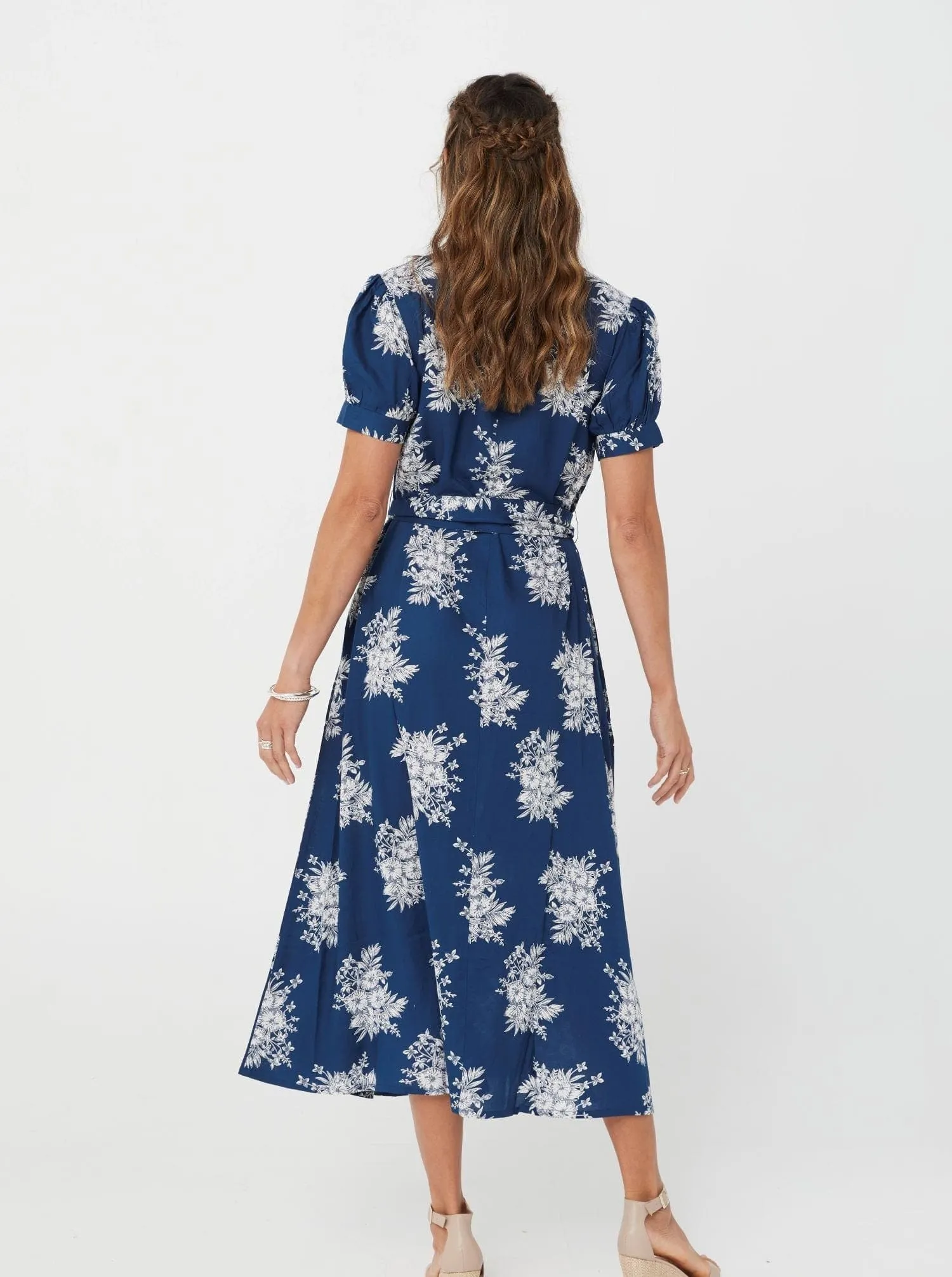 Blue Floral/Viscose - Gabrielle Dress