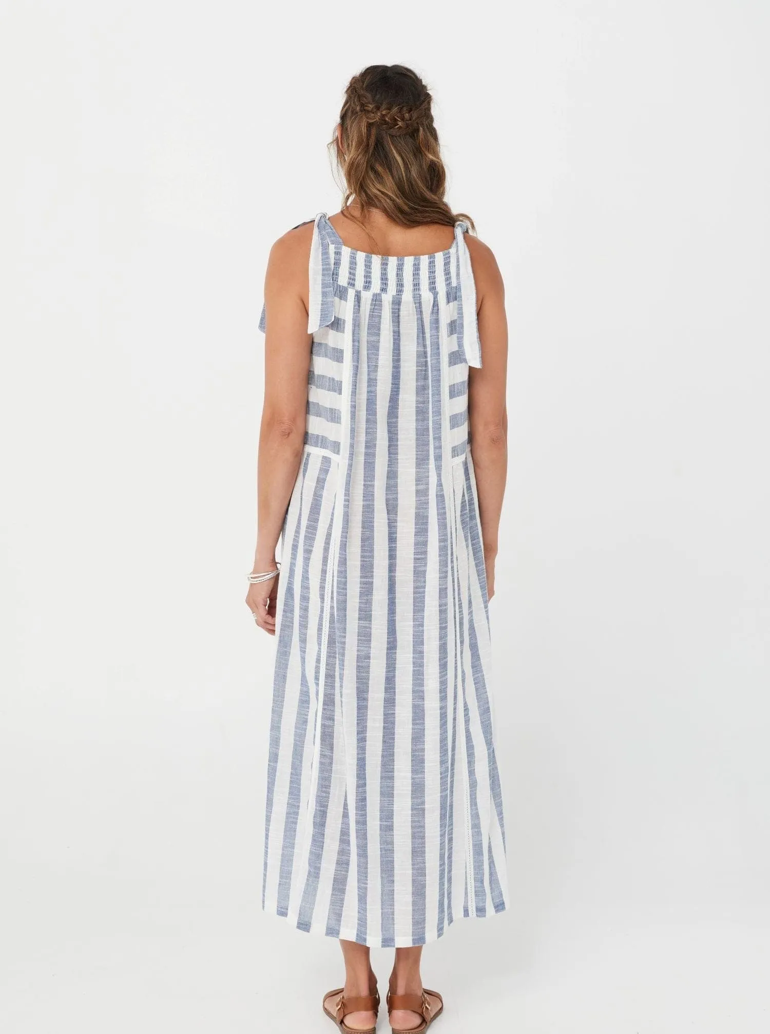 Blue Stripe/Cotton -Xanta Dress