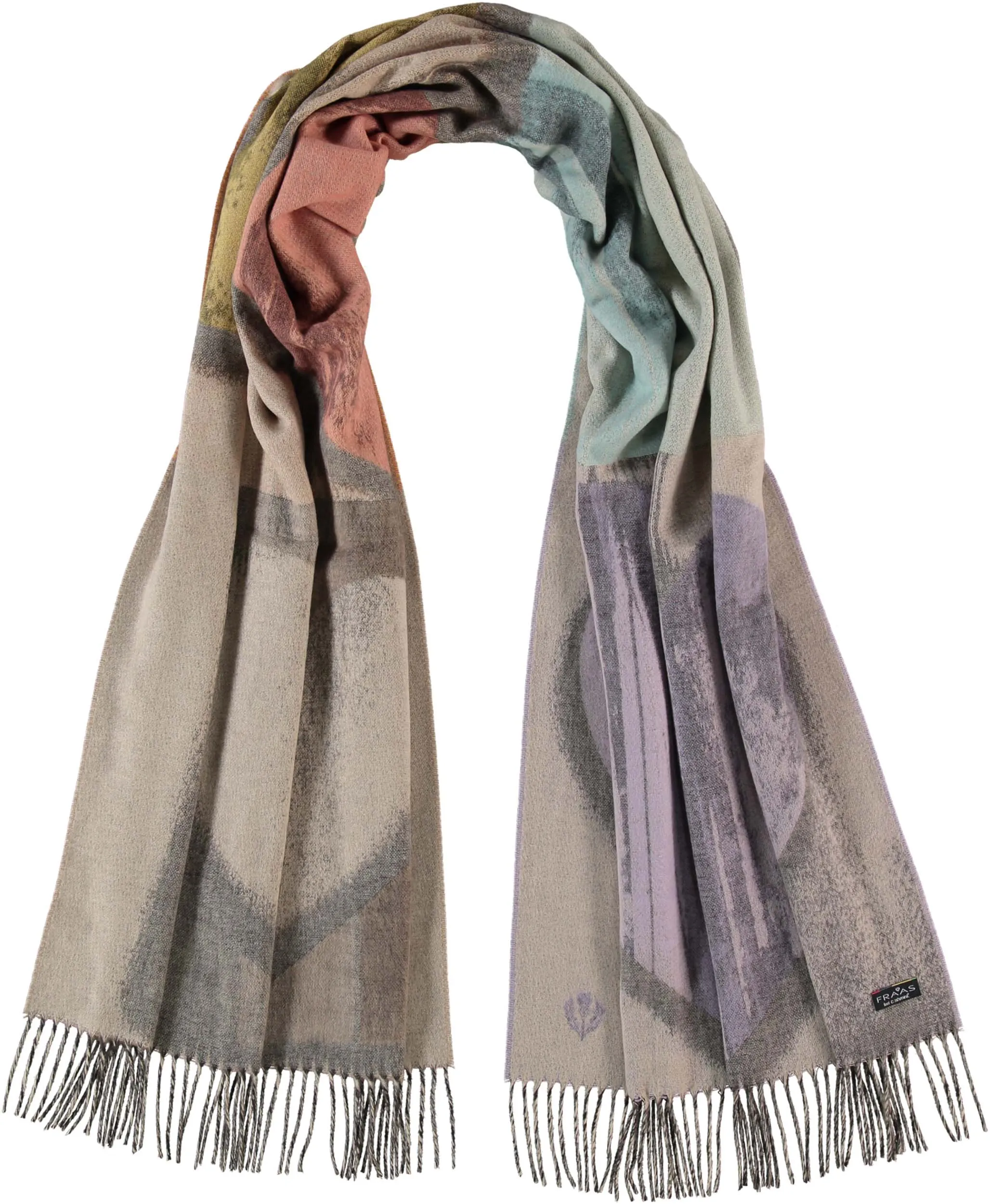 Brushstroke Hearts Oversized Cashmink Scarf