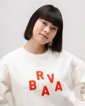 BRV Squared Cotton Sweatshirt Ecru