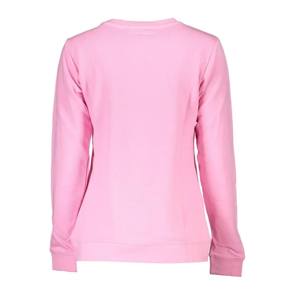 Cavalli Class Pink Cotton Sweater