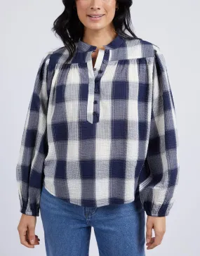 Cedar Check Blouse - Navy Check