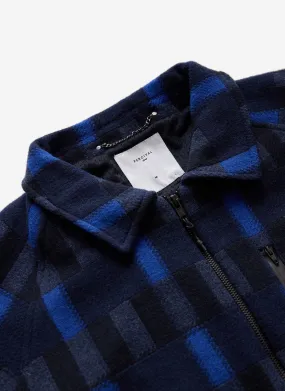 Check Anderson Wool Fleece | Wool | Blue