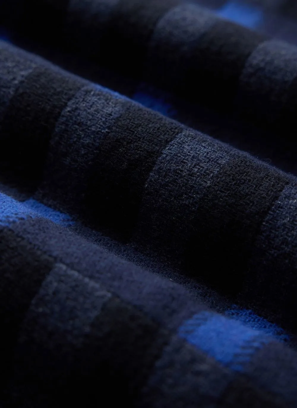 Check Anderson Wool Fleece | Wool | Blue