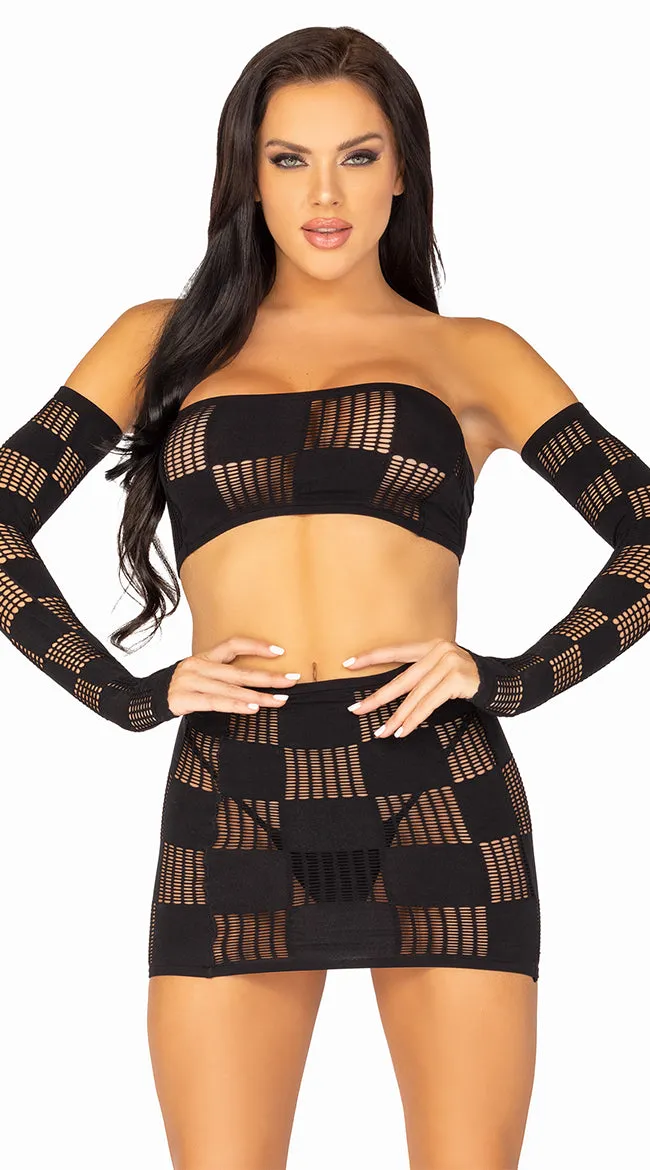 Checkerboard Hottie Dance Set