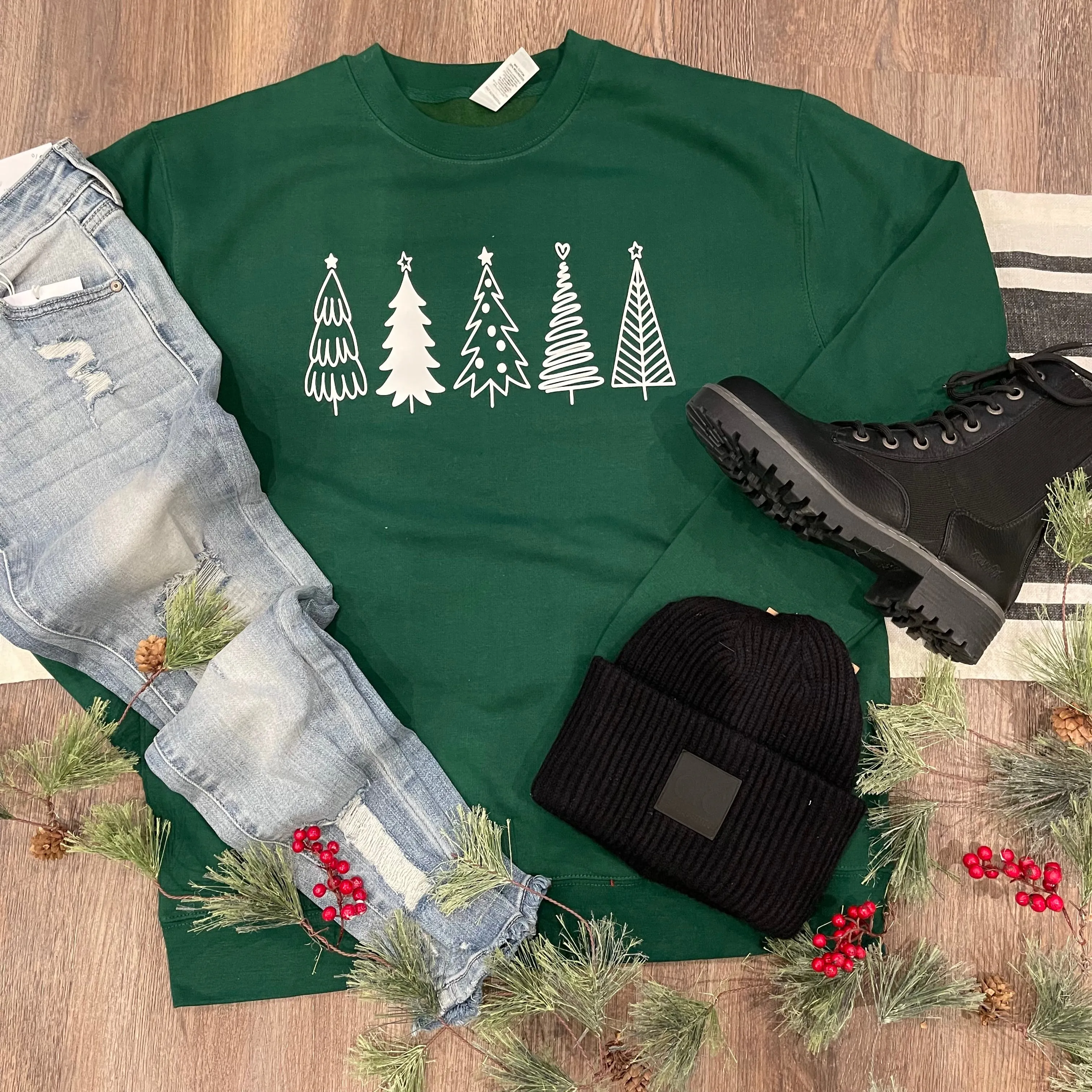 Christmas Trees Crewneck Sweatshirt