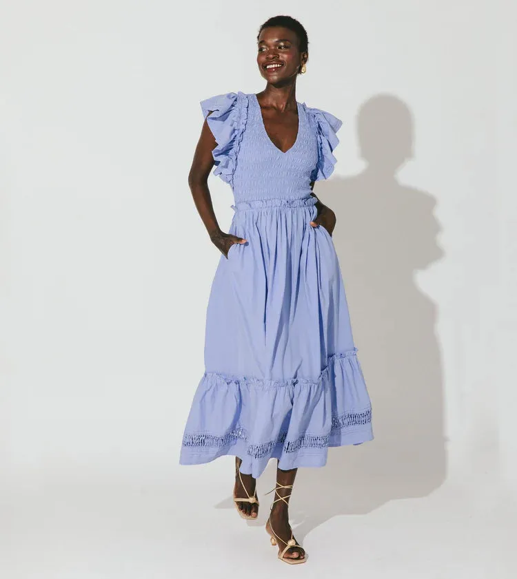 CLE Gladys Ankle Dress in Periwinkle