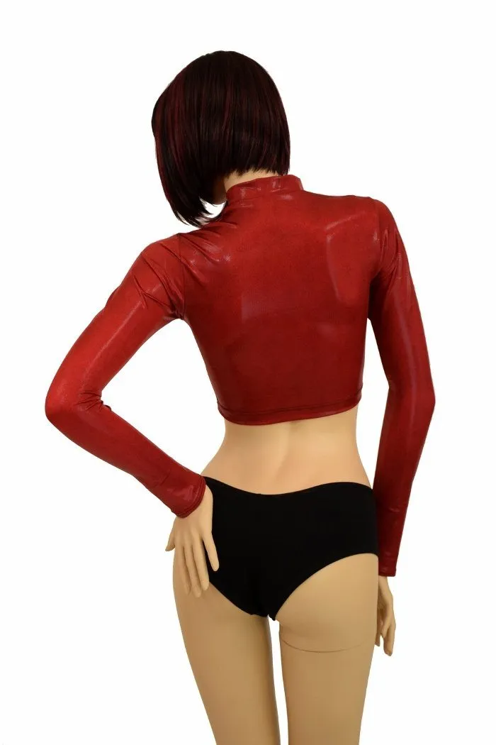 Coagulant Zippered Crop Top