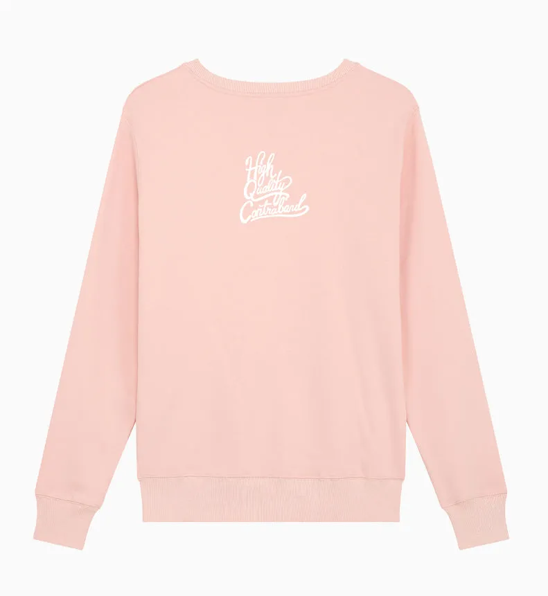 COCAINE & CAVIAR DUSTY PINK  SWEATSHIRT