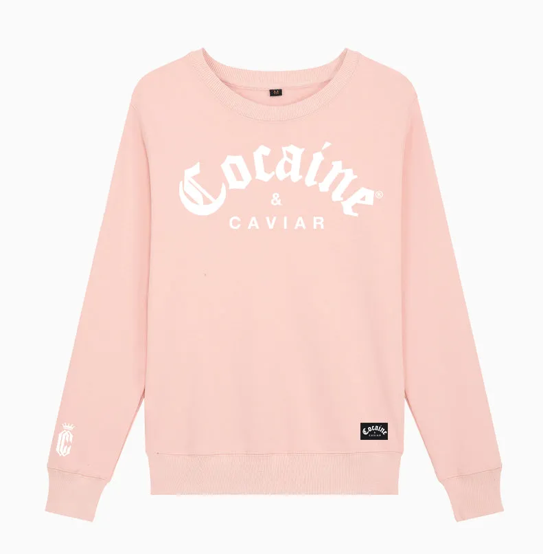 COCAINE & CAVIAR DUSTY PINK  SWEATSHIRT