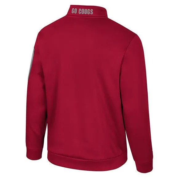 Colosseum Mens Crimson Mainframe 1/4 Zip Fleece