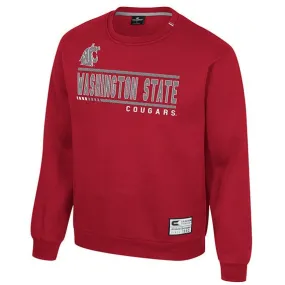 Colosseum WSU Crimson Washington State Cougars Crewneck