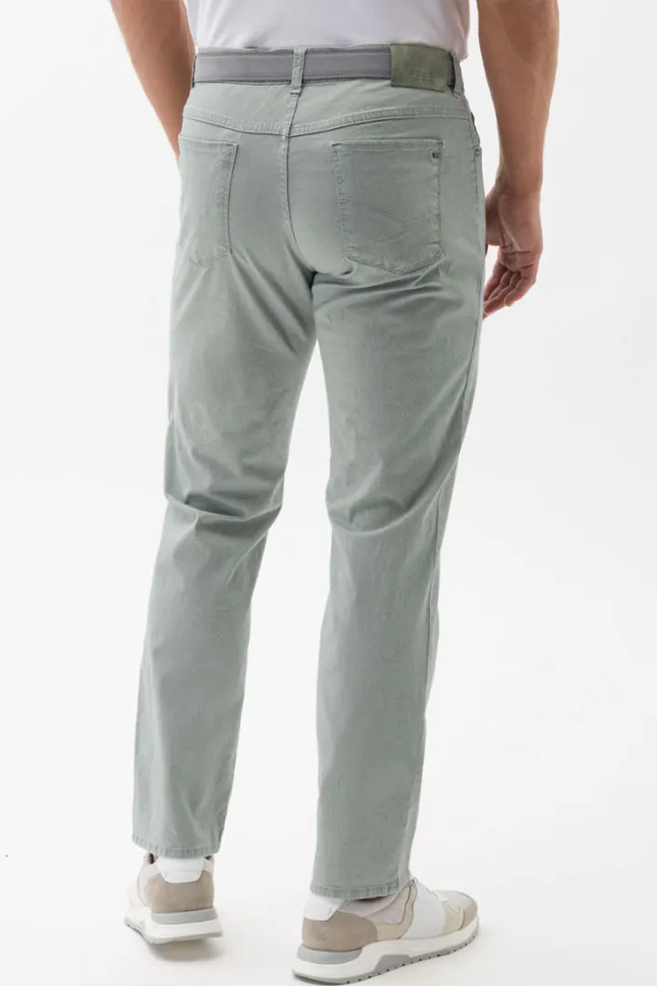 COOPER TRITONE FLEX TROUSER - MATCHA