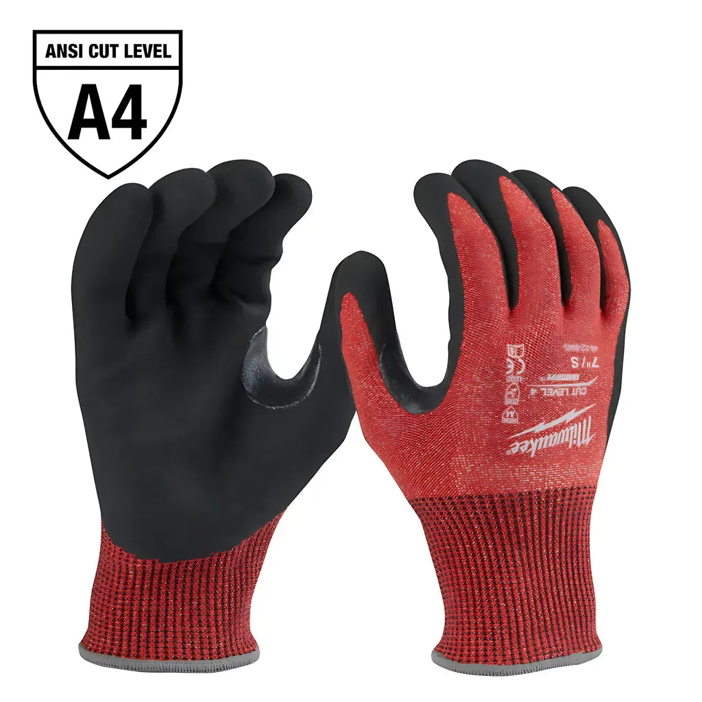 Cut Level 4 Nitrile Dipped Gloves - M