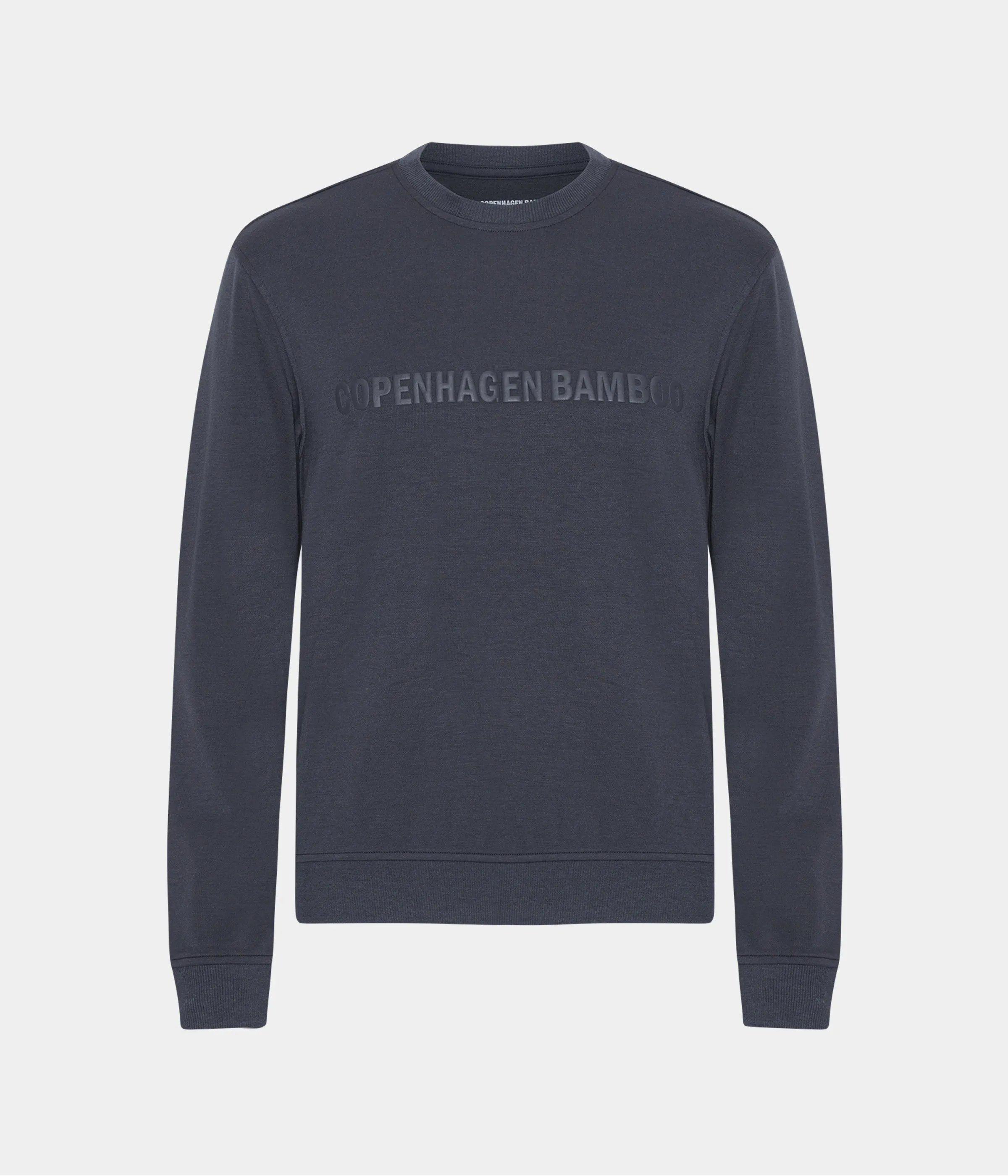 Dark grey bamboo sweatshirt with logo