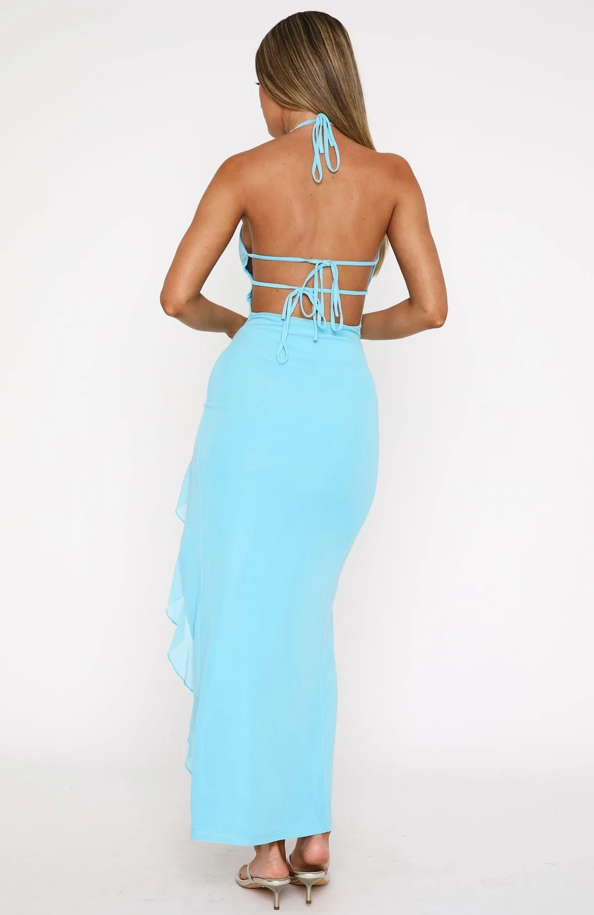 Day By Day Maxi Dress Aqua