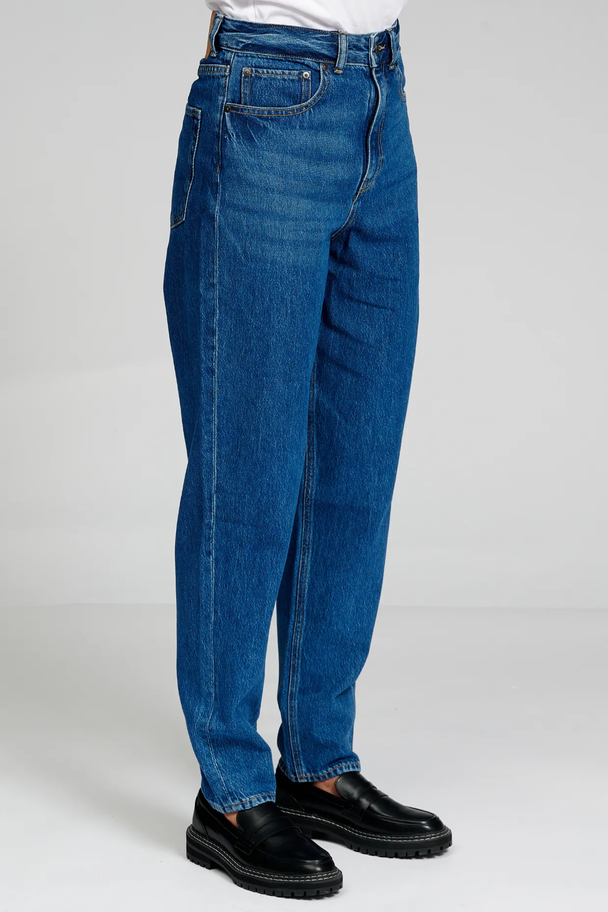 De Originale Performance Mom Jeans - Medium Blue Denim