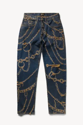 Destroyed Chain Batten Jean