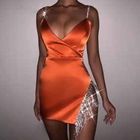 Dunnmall Love this Satin Mini Dress