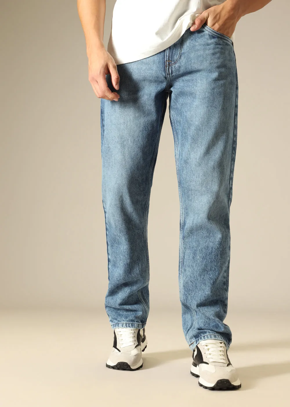 Dusky Blue Wash Denim