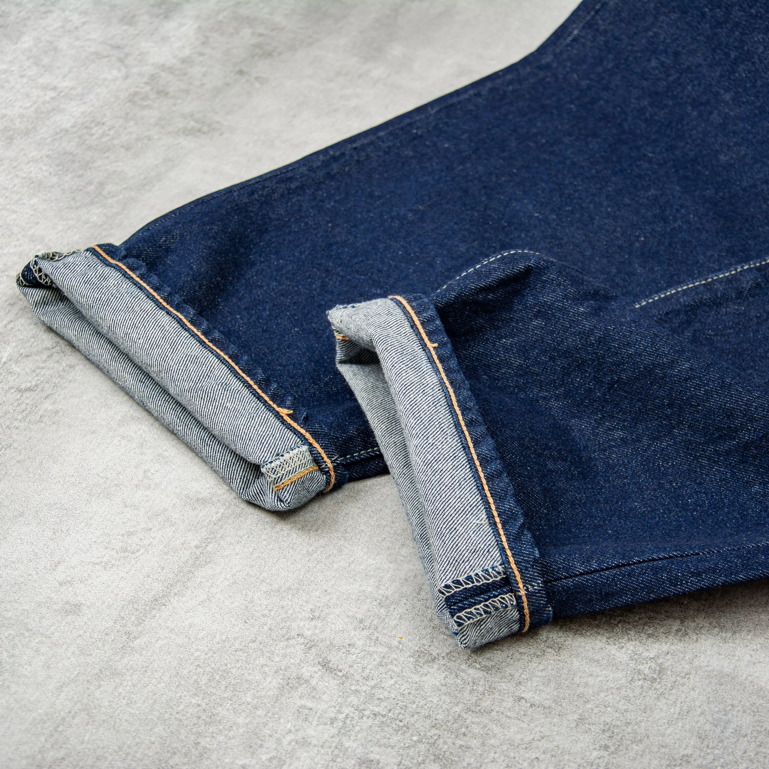 Edwin Loose Fit Jeans Kaihara Opened Denim - Blue Rinsed