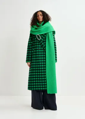 ESSENTIEL Green Check Coat