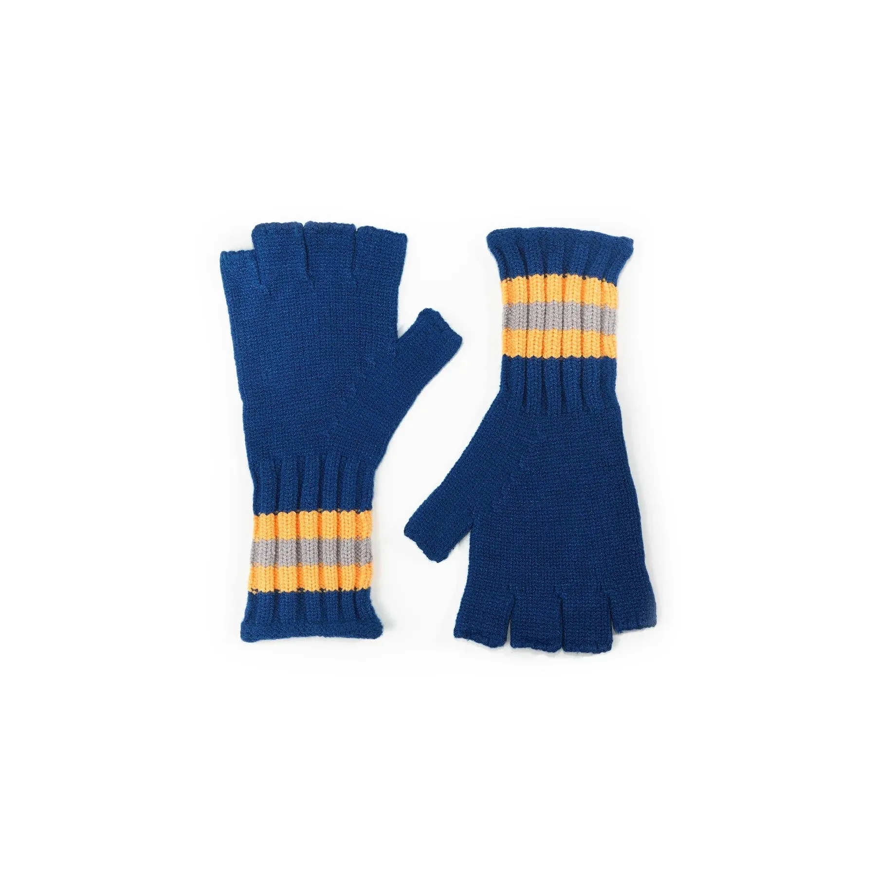 Fingerless Gloves - Primrose Galactic Blue and Yellow