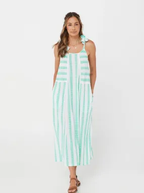 Green Stripe/Cotton - Xanta Dress