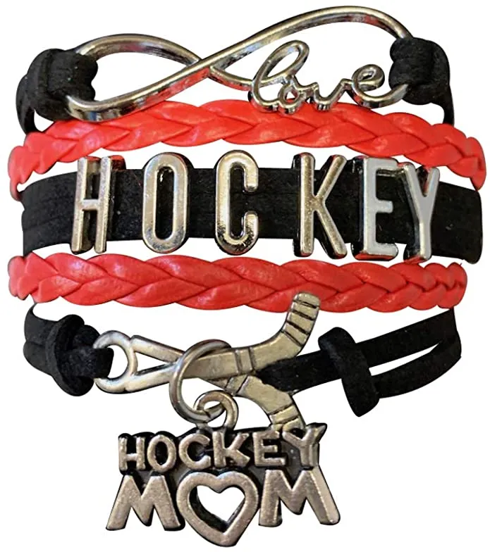 Ice Hockey Mom Bracelet - Pick Colors