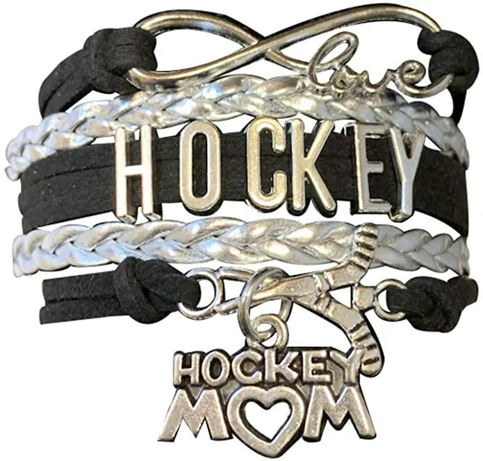 Ice Hockey Mom Bracelet - Pick Colors